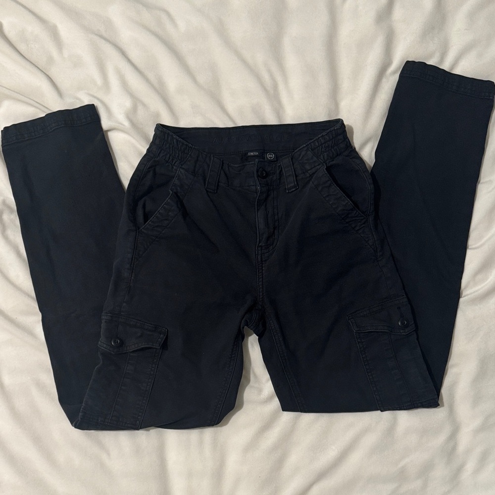 American Eagle Black Cargo Pants